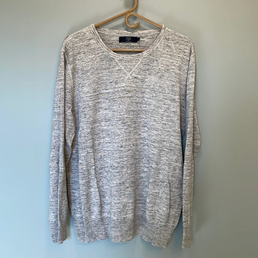 J. Crew Gray Heathered Pullover
